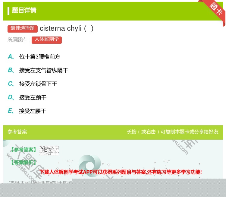 答案:cisternachyli...